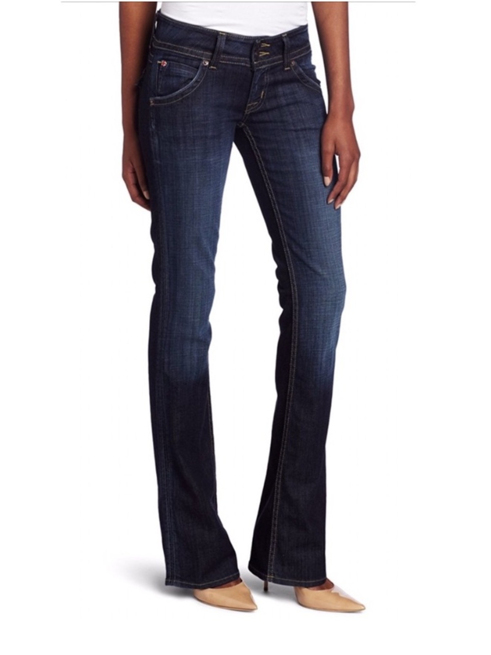 Hudson Signature Midrise Boot Cut Jeans